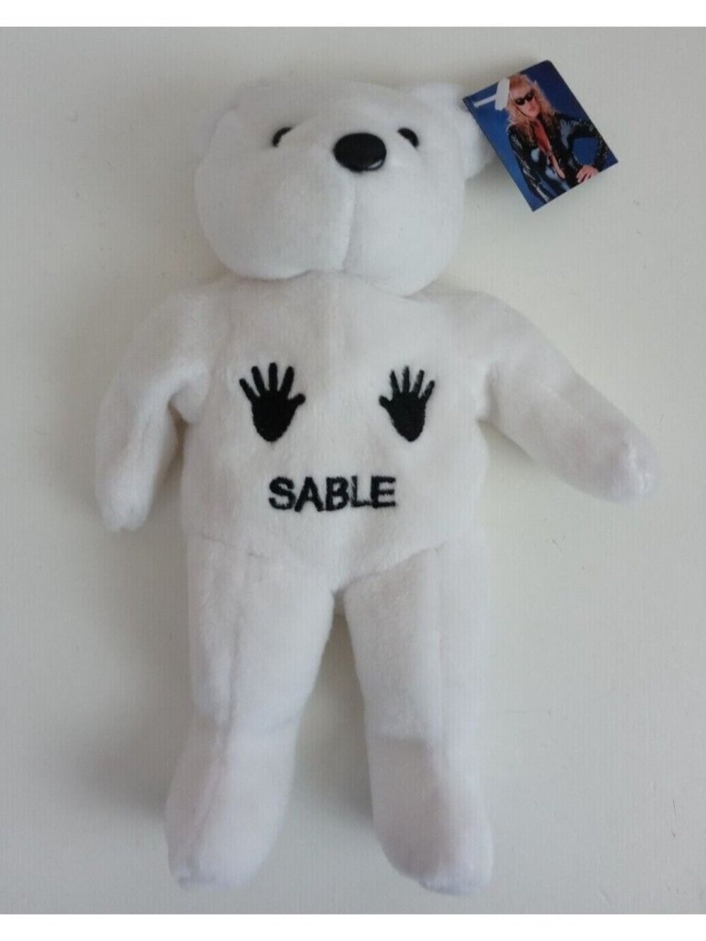 New 1999 WWF WWE Attitude Bear Sable 10"